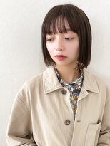 シキサロン 仙台(siki.salon) 仙台/髪質改善/ダークブラウン×抜け感シルエット×ミニボブ