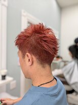 ジパングノアールオム 曳舟店(Zipangu NOIR HOMME) 赤髪のシャボテンヘア