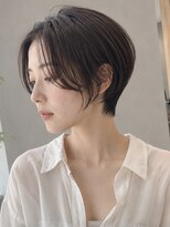 プールバイスタイル 藤沢(POOL by STYLE)&nbsp;前髪の割れを活かすセンターパートショート/30代/藤沢