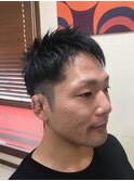 ツーブロックショート