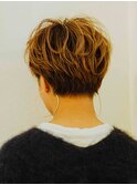 マッシュショートパーマ/20代/30代/40代/50代/倉敷/白楽町