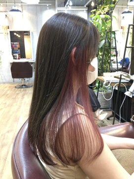 ロダット 横浜(LODAT by little) インナーカラー×ピンクブラウン【LODAT横浜】