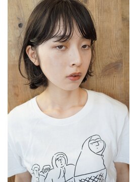 コス(kos) 大人可愛い/ココアベージュ/グレージュカラー/ボブウルフ/黒髪