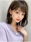 フェザーバング,外ハネボブ,カーキグレージュ20代30代/吉祥寺