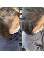 ティダスマイル(tida smile)&nbsp;脱白髪染めハイライトbefore_After