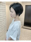 ショートボブ/大人巻き/ぷつっとボブ/ナチュラルモード/銀座駅