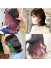 【お洒落好き女性に大人気】インナーカラー、イヤリングカラーで最旬スタイルに♪