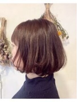 ランプ ヘアー(lamp hair) ショートボブ×コーラルピンク/lamp 清水