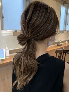 ジルブラン(JIL BLAN) ハイライトバレイヤージュダブルカラーケアブリーチ白髪染め