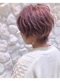 【Moana綱島】】#ウルフカット#ダブルカラー#髪質改善#ピンク