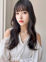 アグ ヘアー ダリア 喜多方店(Agu hair dahlia) 《Agu hair》黒髪モテ巻ロング×numberA.ケアオイルスリーク