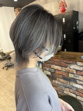 ルーナヘアー(LUNA hair) 『京都ルーナ』ショートウルフ バレイヤージュ 30代40代50代60代