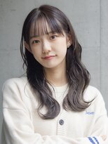 アーレント(AREND)&nbsp;暗髪/前髪ストレート/セミロング/ワイドバング