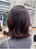 ダークカシスピンクふんわりボブ【RISA】