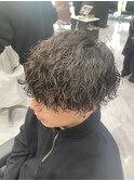 【メンズ/波巻きツイストスパイラルパーマ】くまがい