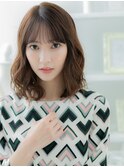 くせ毛風ゆるふわ巻きリラクシーセミディTb12越谷20代30代40代