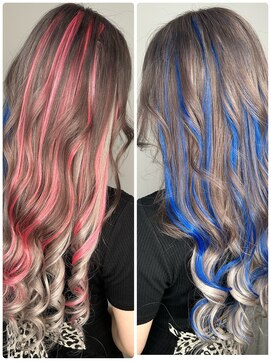 ヘアーデザインルアナ(Hair design Luana.) 二次元グレージュ  メッシュエクステ