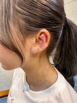 マスカリ(muscali)&nbsp;星華,黒髪,ボブルフ,ネビージュ,小顔,耳ツボ,耳ツボジュエリー