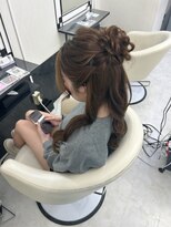 ベルグロー(BELLEGROW)&nbsp;ハーフおだんご/お団子ヘア/ハーフアップ