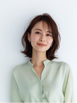 e.m.a プレミアムビューティーサロン 栄駅店(e.m.a PREMIUM BEAUTY SALON) レイヤーカット/イメチェン/外ハネボブ/美髪/ワイドバング/髪型