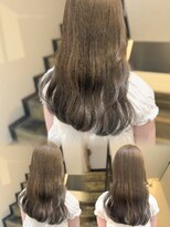 ヌー 栄(nuu)&nbsp;【Mayuno】ブリーチなしダブルカラー/オリーブくすみベージュ