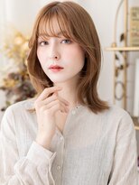 カバーヘア ブリス 川口(COVER HAIR bliss)&nbsp;インナーカラーベージュゴールドくびれミディa20代30代40代