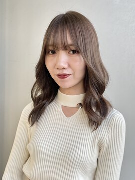 エアー 青山(AIR) 透明感カラーアッシュグレージュレイヤーカット髪質改善