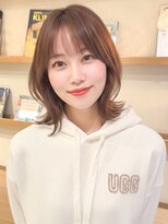 ルエ(rue)&nbsp;大人可愛い20代30代40代小顔ウルフレイヤーボブ丸みショートボブ