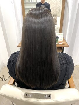 【髪質改善カラー】オリーブグレージュ