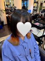 キャラ 池袋本店(CHARA)&nbsp;ウルフカットにインナーカラーグラデーション【池袋】