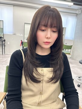 トルクアータ 伏見(torquata) 韓国ヘア/くびれヘア/くびれ巻き/ミディアム/ミディアムレイヤー