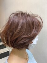 リコヘアー(LiCO HAIR)&nbsp;那覇/イメチェン/ピンクベージュ/アンブレラカラー/前髪