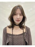 【raffine小森】くびれミディアムレイヤー/白髪ぼかし/30代40代