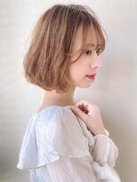 カバーヘア ブリス 戸田公園西口店(COVER HAIR bliss)&nbsp;ニュアンスボブパーマ/ココアベージュ/春カラー小顔p戸田公園