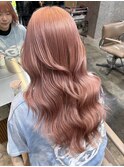 ヘーゼルベージュケアブリーチくびれミディアムレイヤーミニボブ