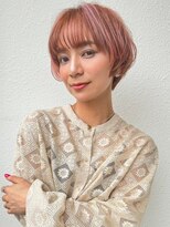 カバーヘア 上尾西口店(COVER HAIR)&nbsp;春カラー/ピンクベージュ/小顔/ショートボブ/イメチェンp上尾