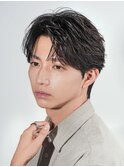 ニュアンスパーマセンターパートツーブロック