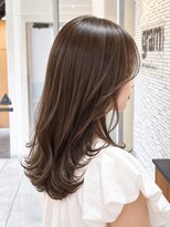 ノイ 高岡店(NEU)&nbsp;透明感オリーブベージュ×韓国風ロングレイヤー