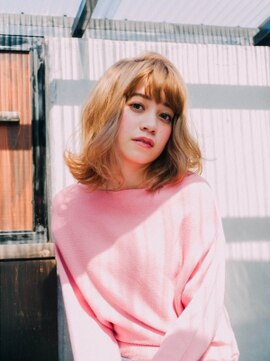 ヘアメイク パッセージ 千歳船橋店(hair make passage) ハイトーン重ためロブ
