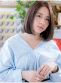 *EVE戸頭*好感度大！大人かわいい黒髪前下がりボブディb