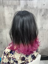 クリエイターズ スペース エヌ(creator's space N) 裾ピンクバイオレット