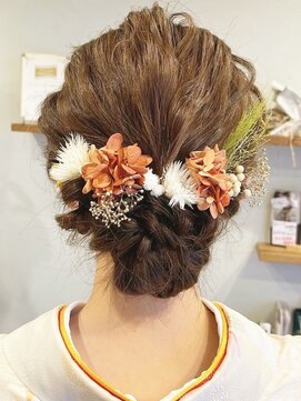 ノエルヘアー(Noel hair) ふんわり立体感!和風すぎない着物アップスタイル