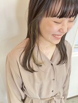 ラビリンス(Labyrinth)&nbsp;オシャレワイドバングとさりげなインナーカラー♪