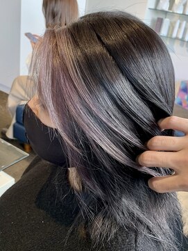 ダブル アンダーバー サロン(W_SALON) フェイスフレーミング×ピンクグレー♪♪