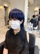 アソビ 表参道(ASOBI) ウルフヘア 個性的 ブルーシルバー