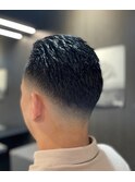 ナチュラルスキンフェードビジネスオールバック L