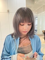 【川辺晴加】シルバーアッシュxミディアムレイヤー