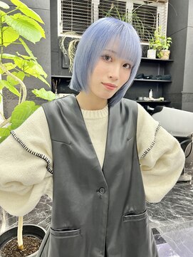 チュダック(ChuDuck) 韓国風《ペールブルー》ブリーチ/ケアブリーチ/ダブルカラー