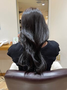 ラファンス 栗林店(LaFENCE) 韓国風レイヤー/暗髪カラー/ダークグレー