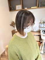 ヘアーホームイロ(Hair Home IRO)&nbsp;ハイライトカラー×切りっぱなしボブ